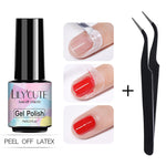 This high-quality peel off liquid tape prevents nail polish and gels from applied on the skin. It is easy to remove and environmentally safe. Create a perfect nail art with this peel off liquid tape that avoids the nail polish to stain your cuticle and fingers.