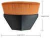 This hexagonal three-dimensional foundation Makeup Brush will give you a soft silky feel on the skin. Made of non-harmful synthetic fiber and has densely packed bristles to provide a high-definition finish. Can be used with liquid, powder, or cream foundation without absorption. Made with synthetic fiber, so it is safe for sensitive skin. The 3D square handle is ergonomically designed and allows for a comfortable and easy grip. It comes with a storage box, making it easy for travel