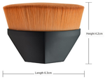 This hexagonal three-dimensional foundation Makeup Brush will give you a soft silky feel on the skin. Made of non-harmful synthetic fiber and has densely packed bristles to provide a high-definition finish. Can be used with liquid, powder, or cream foundation without absorption. Made with synthetic fiber, so it is safe for sensitive skin. The 3D square handle is ergonomically designed and allows for a comfortable and easy grip. It comes with a storage box, making it easy for travel
