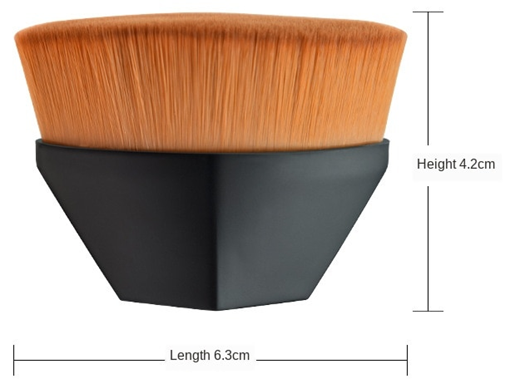 This hexagonal three-dimensional foundation Makeup Brush will give you a soft silky feel on the skin. Made of non-harmful synthetic fiber and has densely packed bristles to provide a high-definition finish. Can be used with liquid, powder, or cream foundation without absorption. Made with synthetic fiber, so it is safe for sensitive skin. The 3D square handle is ergonomically designed and allows for a comfortable and easy grip. It comes with a storage box, making it easy for travel