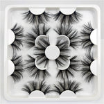 Faux Mink 25 mm Eyelashes, 7 pair