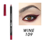 These long-lasting, water-resistant gel eyeliners. Super-rich pigmented colors that glide on easily, creamy for blending and stays put. This formula dries fast to a long-lasting finish that will not budge for 12+ hours. When your eye liner starts to get dull, use the sharpener to grind them back to a perfect point.     Specifications:  Size: 14.4*2*12.cm  Weight: 11g  Shelf Life: 3 Years  Cruelty free and vegan.     Package Included:  1 Eyeliner