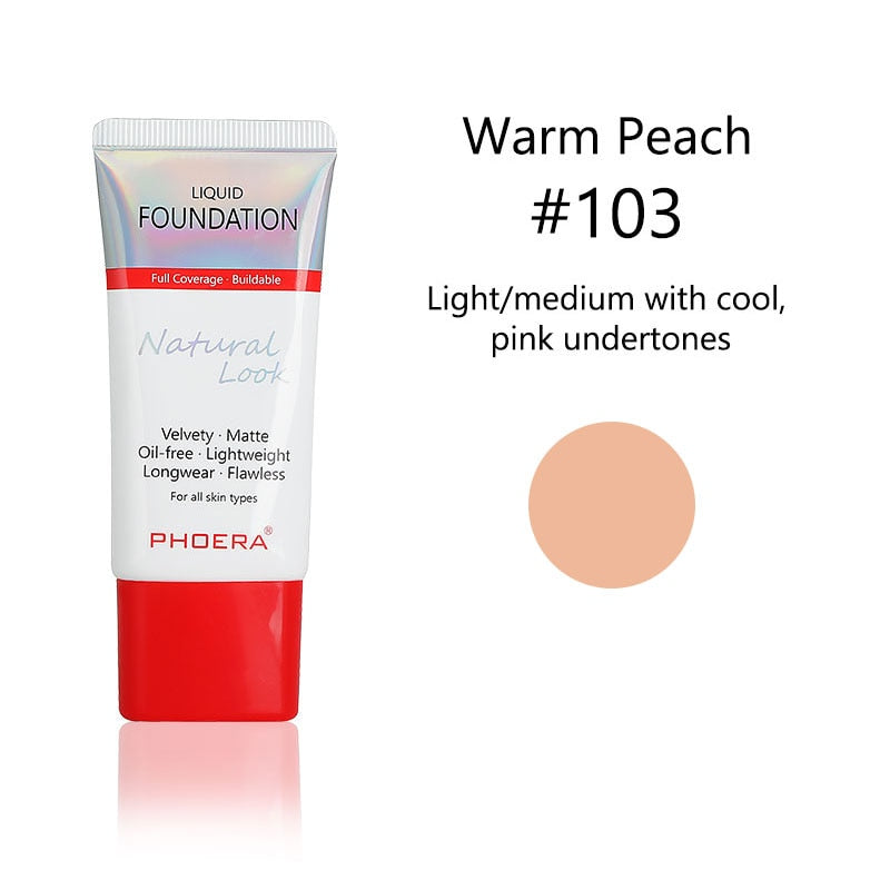 Phoera 24-hour Natural Look Liquid Foundation