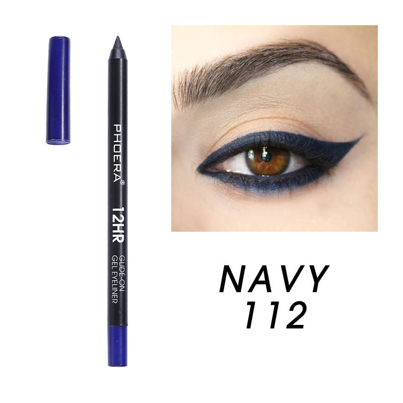 These long-lasting, water-resistant gel eyeliners. Super-rich pigmented colors that glide on easily, creamy for blending and stays put. This formula dries fast to a long-lasting finish that will not budge for 12+ hours. When your eye liner starts to get dull, use the sharpener to grind them back to a perfect point.     Specifications:  Size: 14.4*2*12.cm  Weight: 11g  Shelf Life: 3 Years  Cruelty free and vegan.     Package Included:  1 Eyeliner
