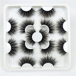 Faux Mink 25 mm Eyelashes, 7 pair