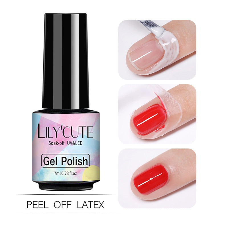This high-quality peel off liquid tape prevents nail polish and gels from applied on the skin. It is easy to remove and environmentally safe. Create a perfect nail art with this peel off liquid tape that avoids the nail polish to stain your cuticle and fingers.