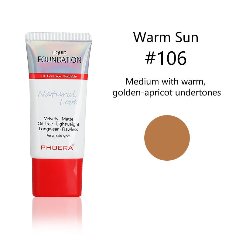 Phoera 24-hour Natural Look Liquid Foundation