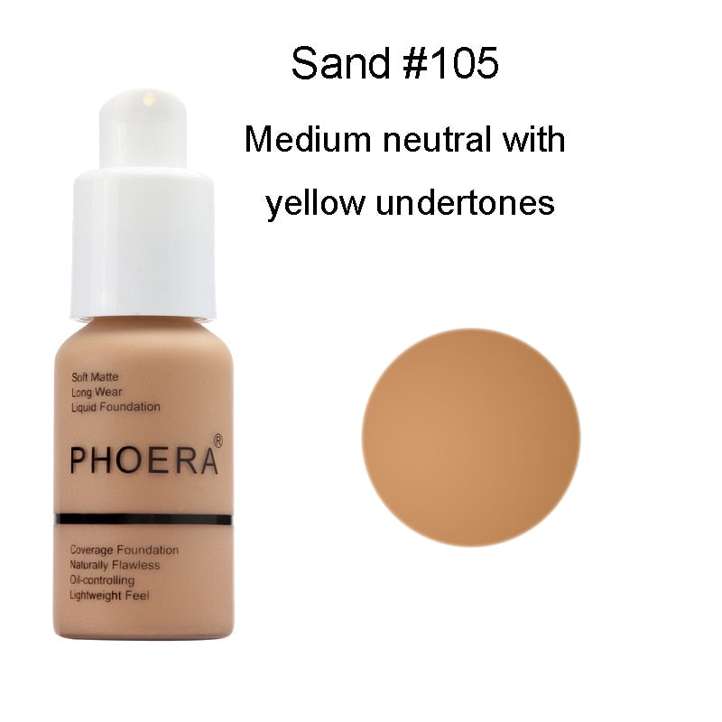 Phoera Soft Matte Long Wear Liquid Foundation