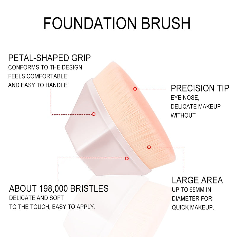 This hexagonal three-dimensional foundation Makeup Brush will give you a soft silky feel on the skin. Made of non-harmful synthetic fiber and has densely packed bristles to provide a high-definition finish. Can be used with liquid, powder, or cream foundation without absorption. Made with synthetic fiber, so it is safe for sensitive skin. The 3D square handle is ergonomically designed and allows for a comfortable and easy grip. It comes with a storage box, making it easy for travel
