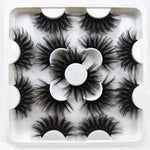 Faux Mink 25 mm Eyelashes, 7 pair
