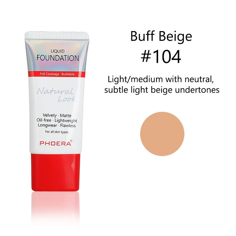 Phoera 24-hour Natural Look Liquid Foundation