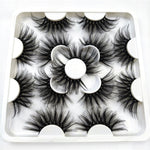 Faux Mink 25 mm Eyelashes, 7 pair