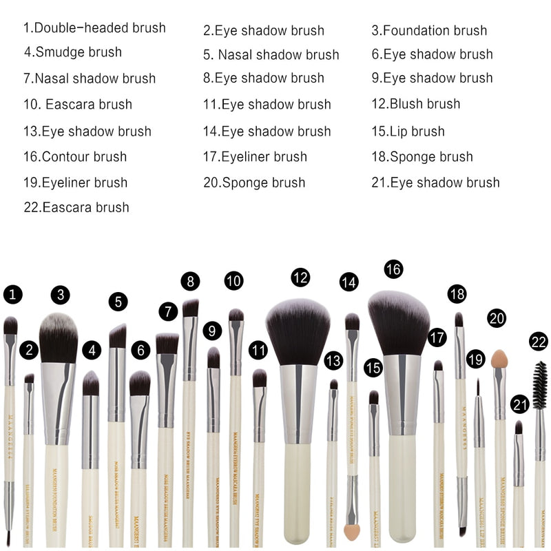 Maange 22-piece Makeup Brush Set