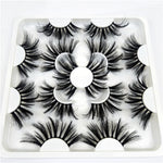 Faux Mink 25 mm Eyelashes, 7 pair