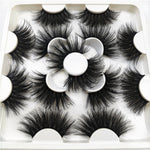 Faux Mink 25 mm Eyelashes, 7 pair