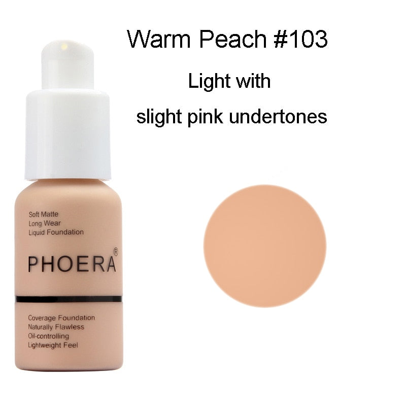 Phoera Soft Matte Long Wear Liquid Foundation