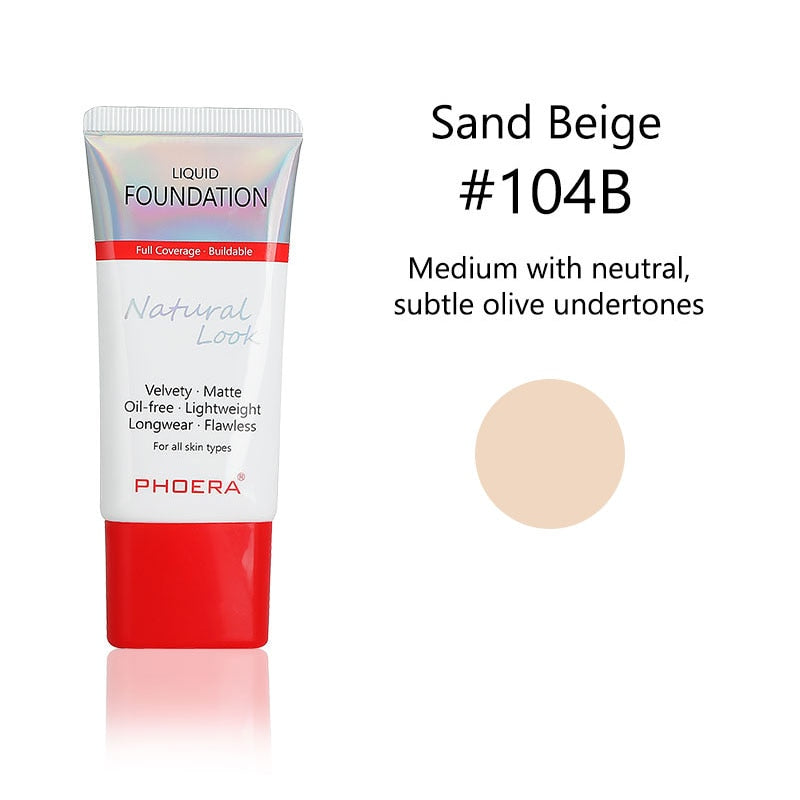 Phoera 24-hour Natural Look Liquid Foundation