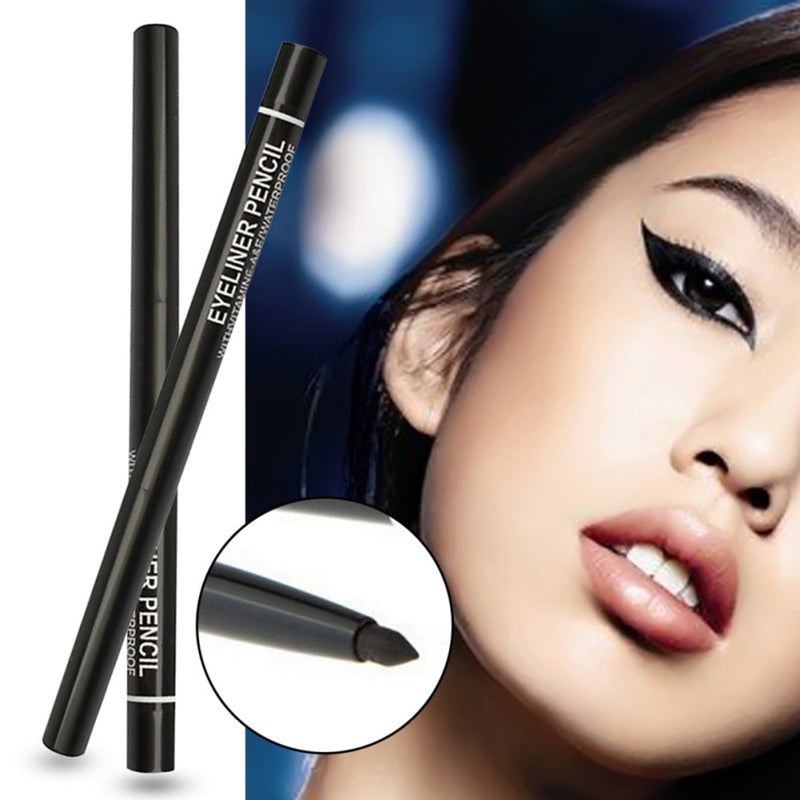 These long-lasting, water-resistant gel eyeliners. Super-rich pigmented colors that glide on easily, creamy for blending and stays put. This formula dries fast to a long-lasting finish that will not budge for 12+ hours. When your eye liner starts to get dull, use the sharpener to grind them back to a perfect point.     Specifications:  Size: 14.4*2*12.cm  Weight: 11g  Shelf Life: 3 Years  Cruelty free and vegan.     Package Included:  1 Eyeliner