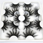 Faux Mink 25 mm Eyelashes, 7 pair