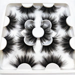 Faux Mink 25 mm Eyelashes, 7 pair