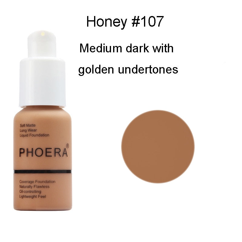 Phoera Soft Matte Long Wear Liquid Foundation