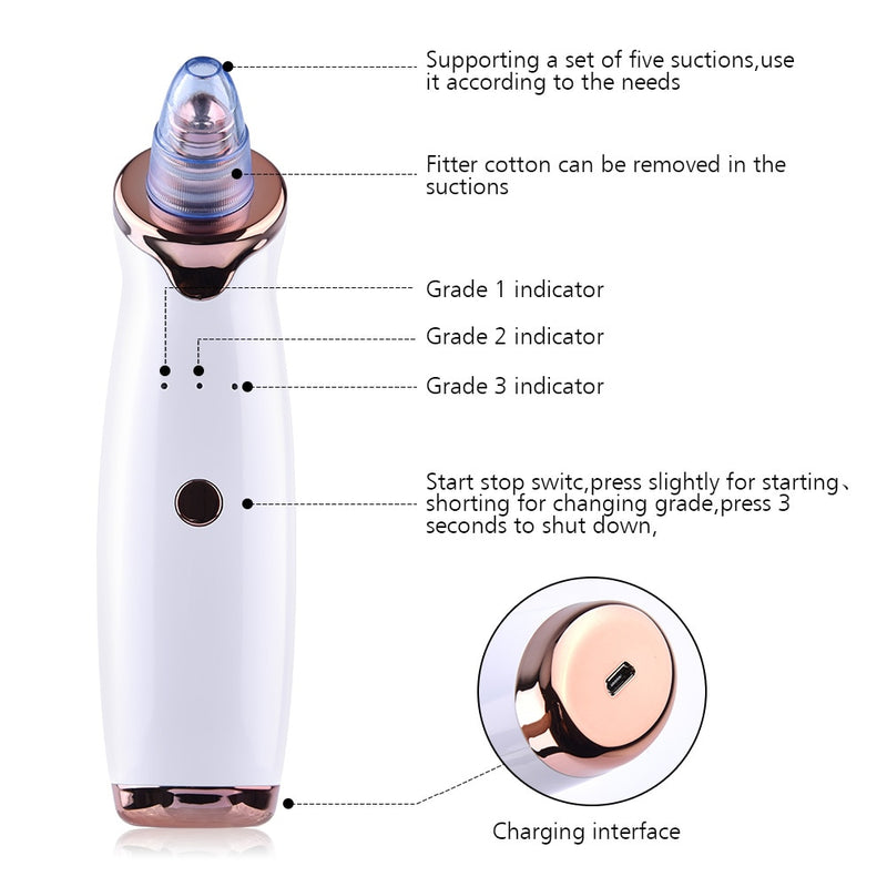 Face Clean Pore Vacuum Blackhead Remover