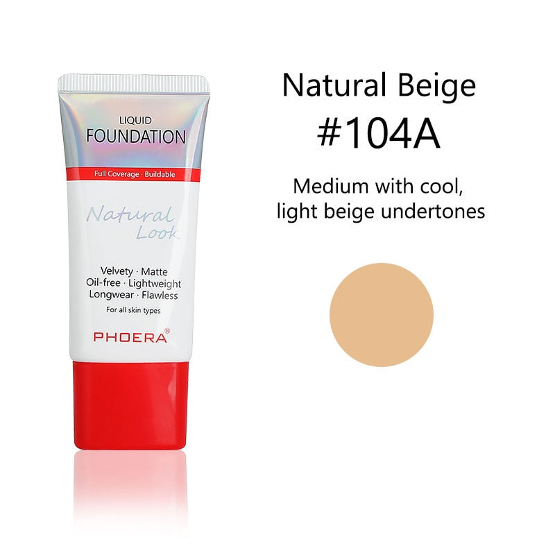 Phoera 24-hour Natural Look Liquid Foundation