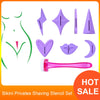 Bikini Privates Shaving Stencil Set Hair Trimmer