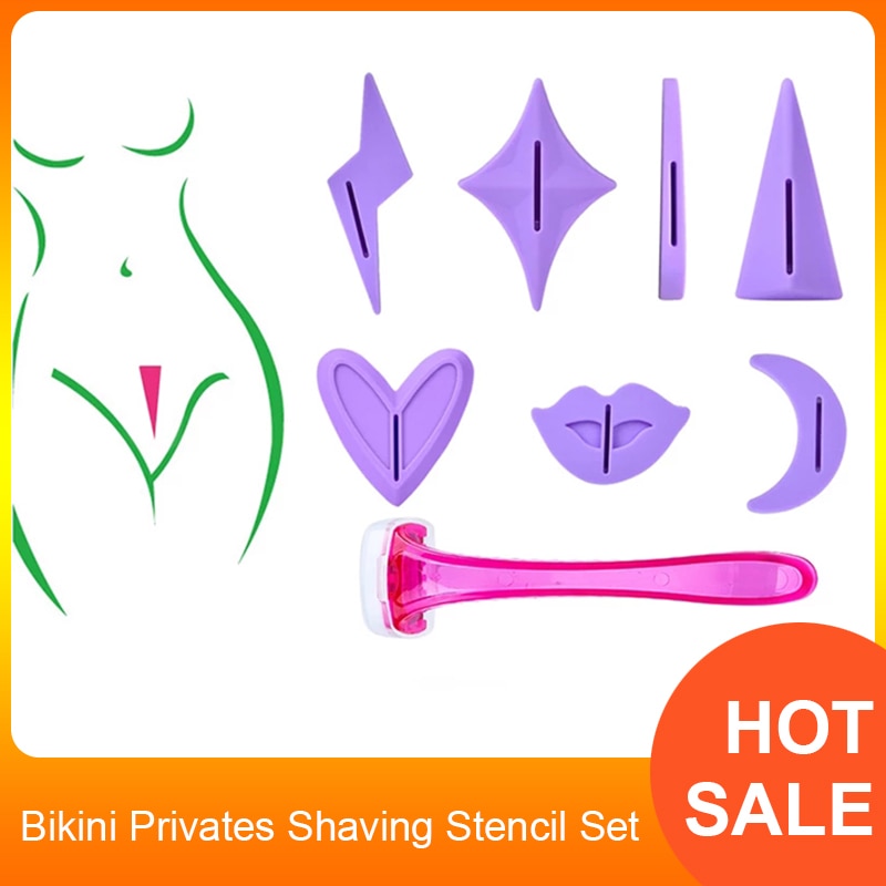 Bikini Privates Shaving Stencil Set Hair Trimmer