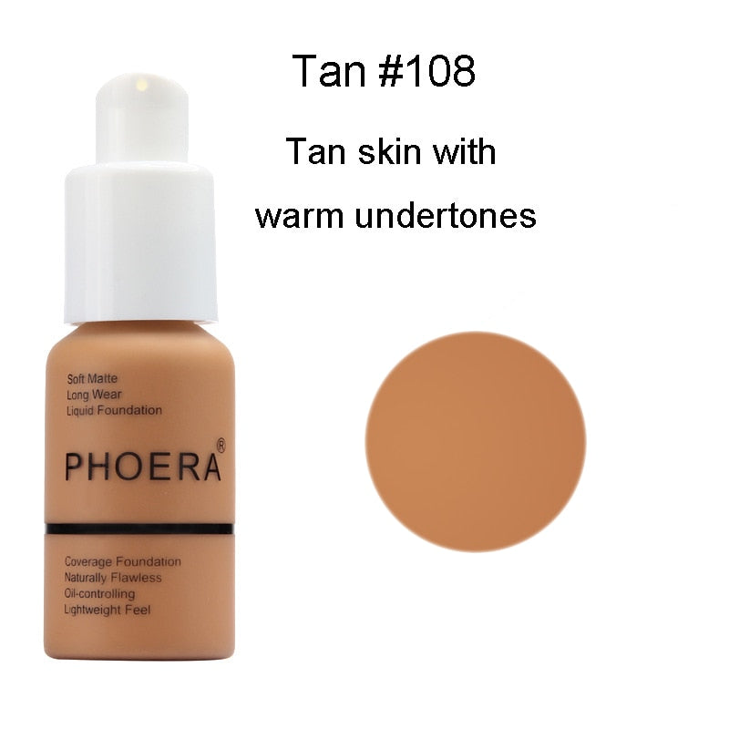 Phoera Soft Matte Long Wear Liquid Foundation