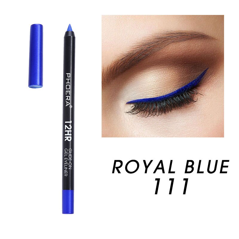 These long-lasting, water-resistant gel eyeliners. Super-rich pigmented colors that glide on easily, creamy for blending and stays put. This formula dries fast to a long-lasting finish that will not budge for 12+ hours. When your eye liner starts to get dull, use the sharpener to grind them back to a perfect point.     Specifications:  Size: 14.4*2*12.cm  Weight: 11g  Shelf Life: 3 Years  Cruelty free and vegan.     Package Included:  1 Eyeliner