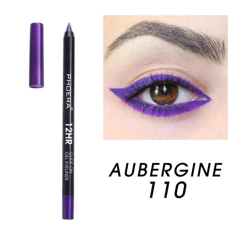These long-lasting, water-resistant gel eyeliners. Super-rich pigmented colors that glide on easily, creamy for blending and stays put. This formula dries fast to a long-lasting finish that will not budge for 12+ hours. When your eye liner starts to get dull, use the sharpener to grind them back to a perfect point.     Specifications:  Size: 14.4*2*12.cm  Weight: 11g  Shelf Life: 3 Years  Cruelty free and vegan.     Package Included:  1 Eyeliner