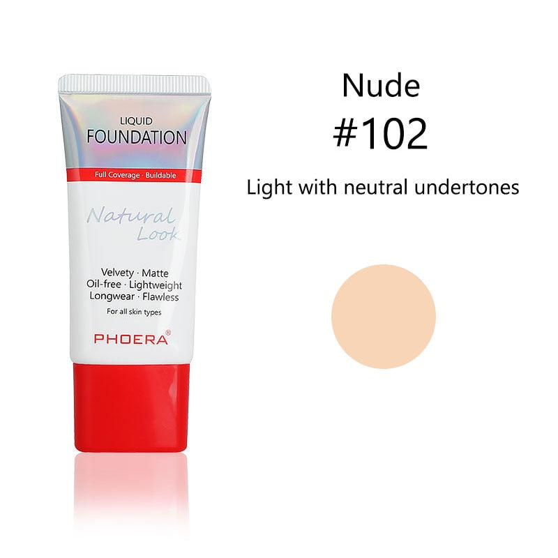 Phoera 24-hour Natural Look Liquid Foundation
