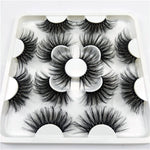 Faux Mink 25 mm Eyelashes, 7 pair