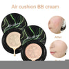 The Mushroom Head Brush & Air Cushion Foundation Cream is a creamy, long-lasting moisturizing foundation to minimize pores to brighten and conceal blemishes. It blurs fine lines and wrinkles to give a flawless, airbrushed, photo-ready foundation look.   This air-permeable moisturizing BB Cream gives a natural look with a visibly noticeable difference of smooth skin. When the bomb sponge head is dipped in water, it becomes bigger and softer for a more even coverage.