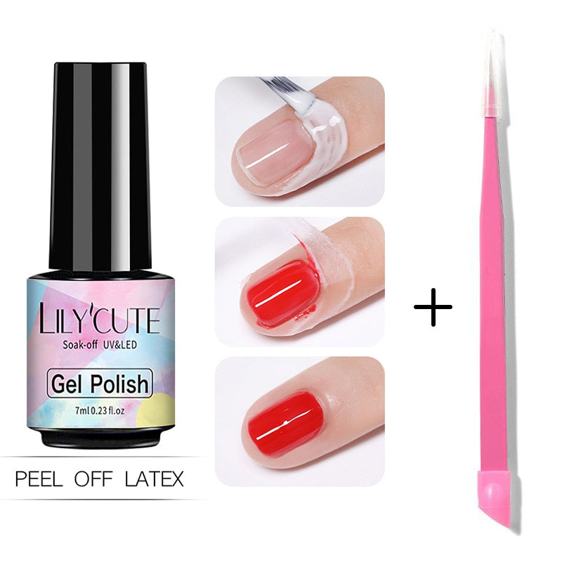 This high-quality peel off liquid tape prevents nail polish and gels from applied on the skin. It is easy to remove and environmentally safe. Create a perfect nail art with this peel off liquid tape that avoids the nail polish to stain your cuticle and fingers.
