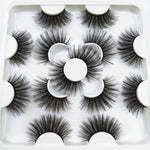 Faux Mink 25 mm Eyelashes, 7 pair